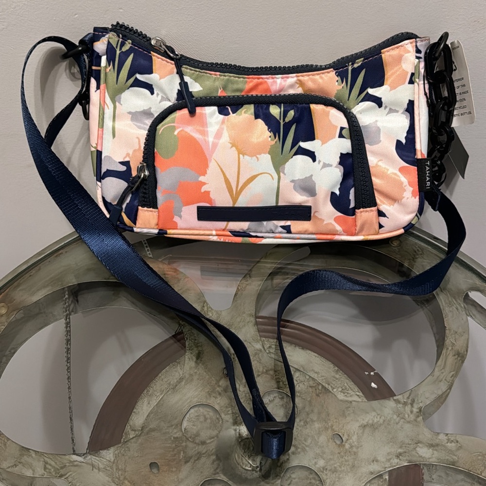 NWT TAHARI - Floral Butterfly Crossbody